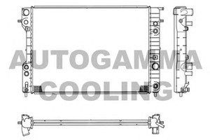 Фото Радіатор, охолодження двигуна AUTOGAMMA 102254
