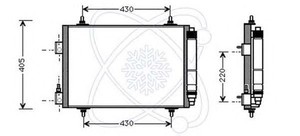 Фото Конденсатор, кондиціонер ELECTRO AUTO 30C0055