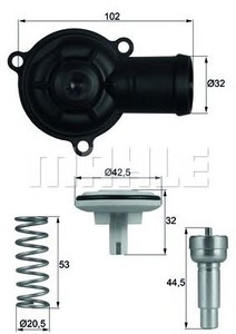 Фото Термостат, охолоджуюча рідина Behr Hella Service TI 220 87D