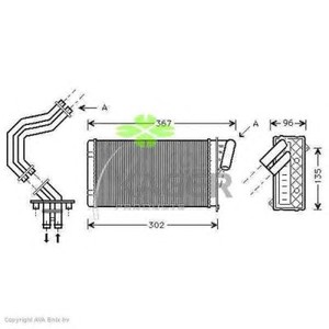 Фото Теплообмінник, отоплення салону KAGER 32-0115