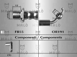 Фото Гальмівний шланг Malò 80645