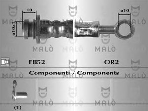 Фото Гальмівний шланг Malò 80692