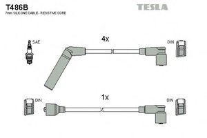 Фото Комплект дротів запалювання TESLA T486B