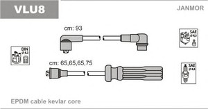 Фото Комплект дротів запалювання JANMOR VLU8