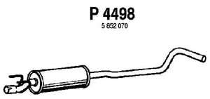 Фото Середній глушник вихлопних газів FENNO P4498