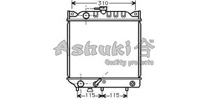 Фото Радіатор, охолодження двигуна ASHUKI K453-03