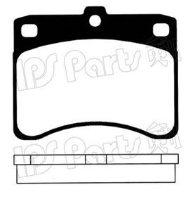 Фото Комплект гальмівних колодок, дискове гальмо IPS Parts IBD1605