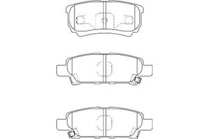Фото Колодки гальмівні дискові задні, комплект WAGNER WBP24014A