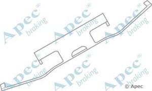 Фото Комплектующие, колодки дискового тормоза APEC braking KIT564