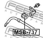 Фото Втулка заднього стабілізатора d15 Febest MSB737
