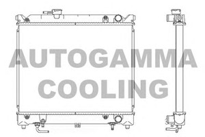Фото Радіатор, охолодження двигуна AUTOGAMMA 102342