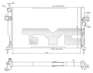 Фото Датчик ABS, передній TYC 725-0034-R