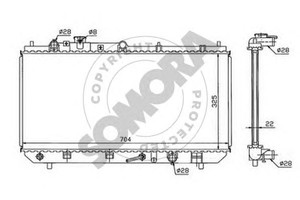 Фото Радіатор, охолодження двигуна SOMORA 162640C