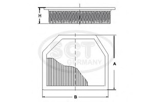 Фото Повітряний фільтр SCT Germany SB 664