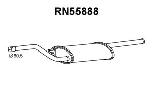 Фото Середній глушник вихлопних газів VENEPORTE RN55888