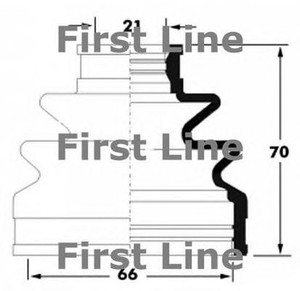 Фото Пильовик, приводний вал FIRST LINE FCB6040