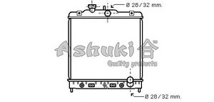 Фото Радіатор, охолодження двигуна ASHUKI H553-12