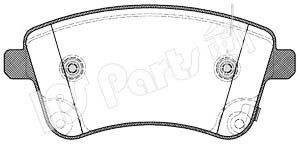 Фото Комплект гальмівних колодок, дискове гальмо IPS Parts IBD-1K04