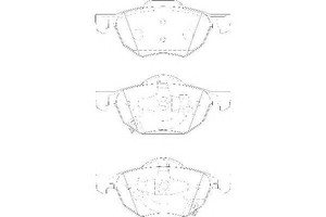 Фото Колодки гальмівні дискові передні, комплект WAGNER WBP23719A