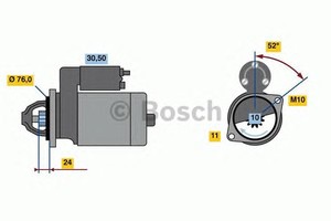 Фото Стартер Bosch 0 001 109 403