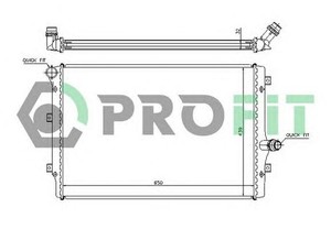 Фото Радіатор охолоджування Profit 9569A2