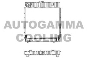 Фото Радіатор, охолодження двигуна AUTOGAMMA 100527