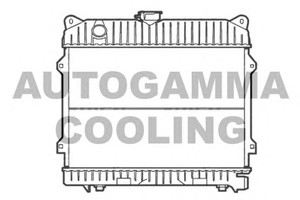 Фото Радіатор, охолодження двигуна AUTOGAMMA 103033