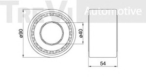 Фото Комплект подшипника ступицы колеса TREVI AUTOMOTIVE WB1503