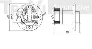 Фото Комплект подшипника ступицы колеса TREVI AUTOMOTIVE WB1926