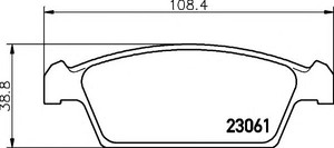 Фото Гальмівні колодки Behr Hella Service 8DB 355 017-001