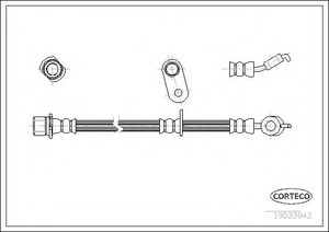 Фото Гальмівний шланг Corteco 19033042