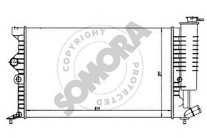 Фото Радіатор, охолодження двигуна SOMORA 052142