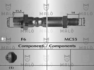 Фото Гальмівний шланг Malò 81030
