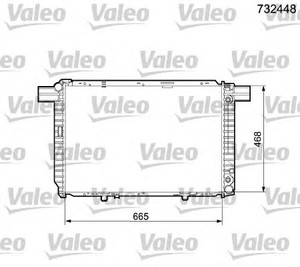 Фото Радіатор, охолодження двигуна Valeo 732448