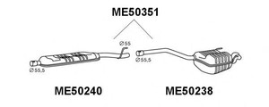 Фото Глушитель выхлопных газов конечный VENEPORTE ME50351