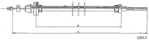 Фото Тросик газа CABOR 1203.5