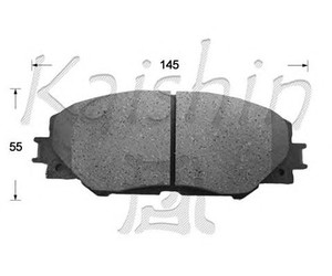 Фото Комплект гальмівних колодок, дискове гальмо KAISHIN FK2268