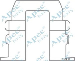 Фото Комплектующие, колодки дискового тормоза APEC braking KIT435