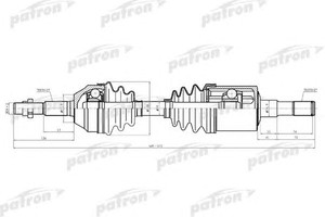 Фото Привідний вал Patron PDS0618