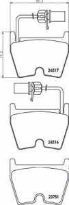 Фото Комплект гальмівних колодок, дискове гальмо Brembo P 85 132