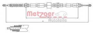 Фото Трос, паркувальна гальмівна система Metzger 11.5512