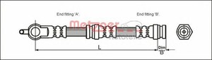 Фото Гальмівний шланг Metzger 4114064