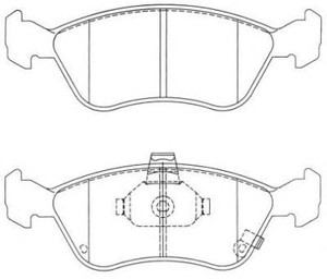 Фото Комплект гальмівних колодок, дискове гальмо AISIN ASN-2029