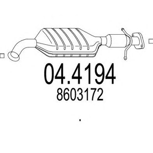 Фото Каталізатор MTS 04.4194