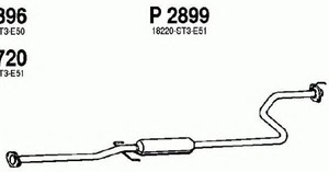 Фото Середній глушник вихлопних газів FENNO P2899