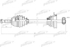 Фото Привідний вал Patron PDS0587