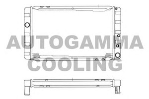 Фото Радіатор, охолодження двигуна AUTOGAMMA 101102