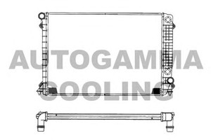 Фото Радіатор, охолодження двигуна AUTOGAMMA 101118