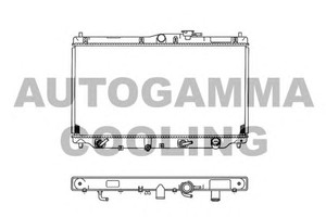 Фото Радіатор, охолодження двигуна AUTOGAMMA 101993
