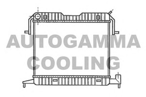 Фото Радіатор, охолодження двигуна AUTOGAMMA 102235